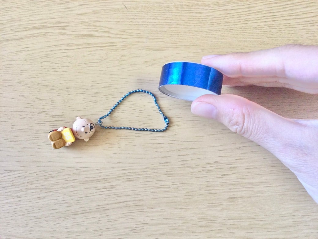 キーホルダーとマスキングテープ