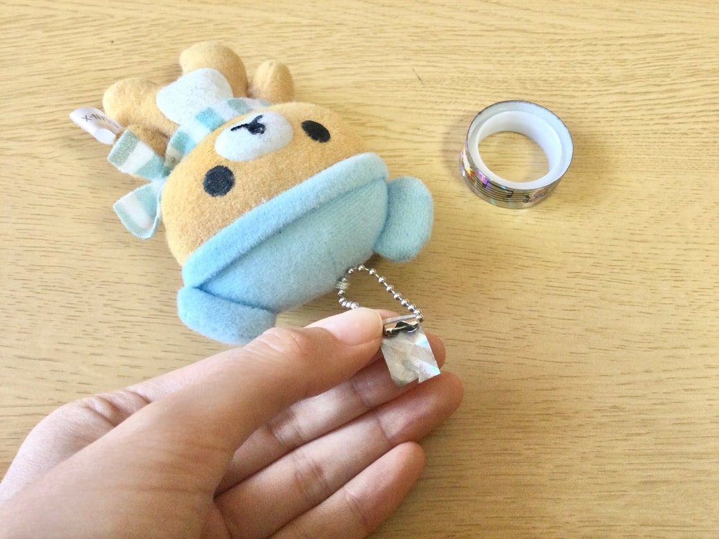 キーホルダーとマスキングテープ