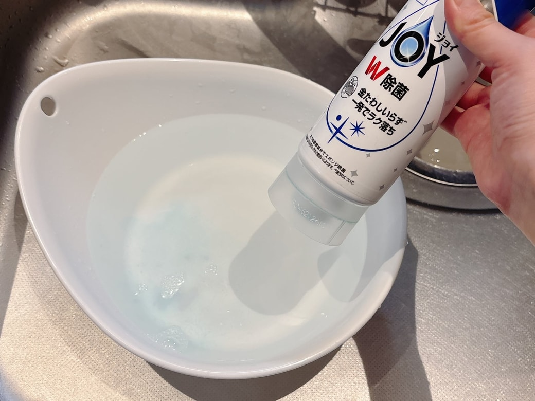 台所用中性洗剤で洗浄液を作る