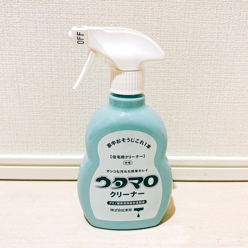 浴室のドアレール掃除に使うウタマロクリーナー