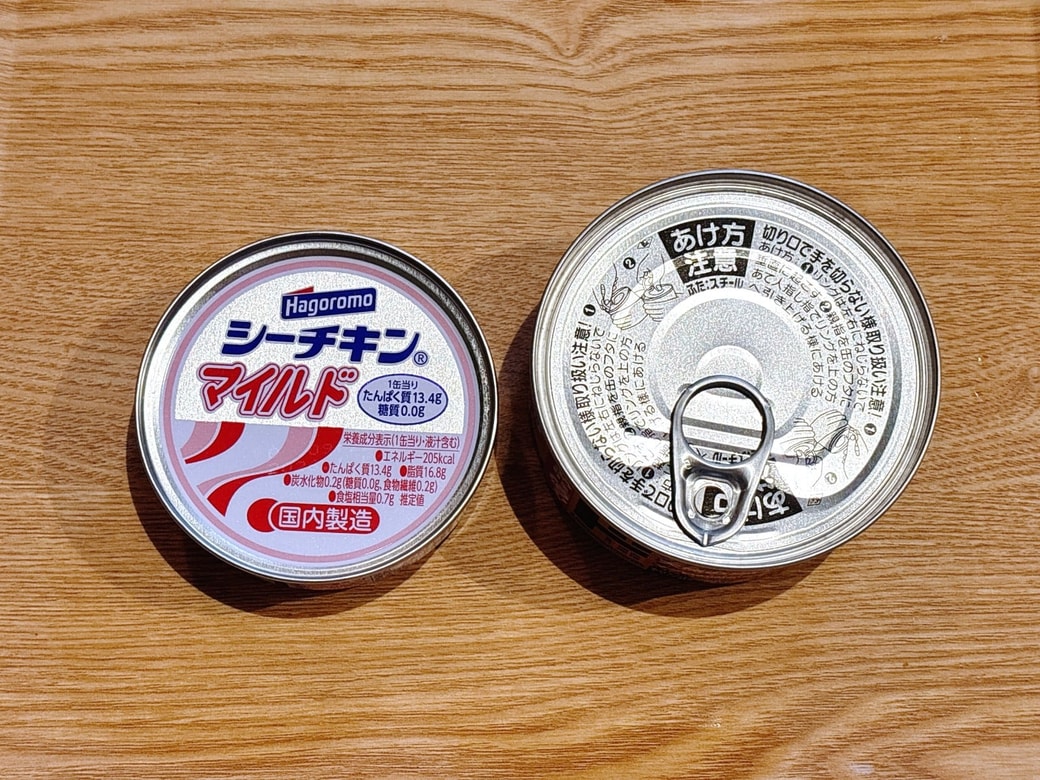 普通のツナ缶と比べてもサイズが大きい