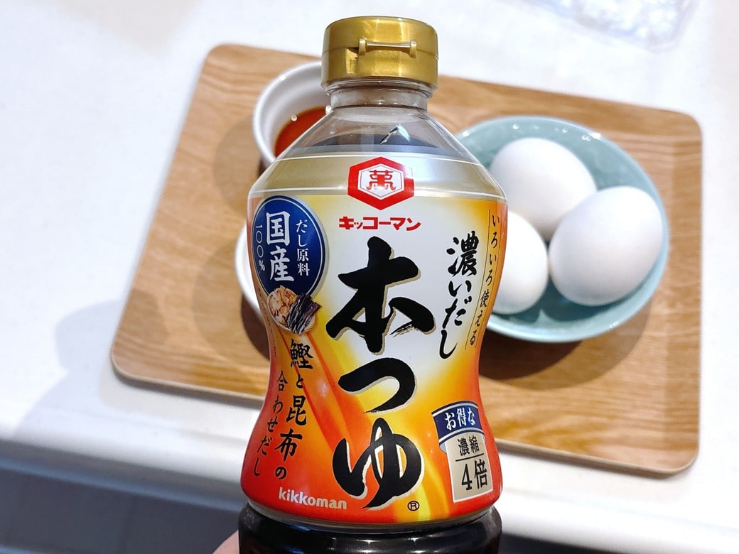 玉子焼きにめんつゆを入れるのがポイント