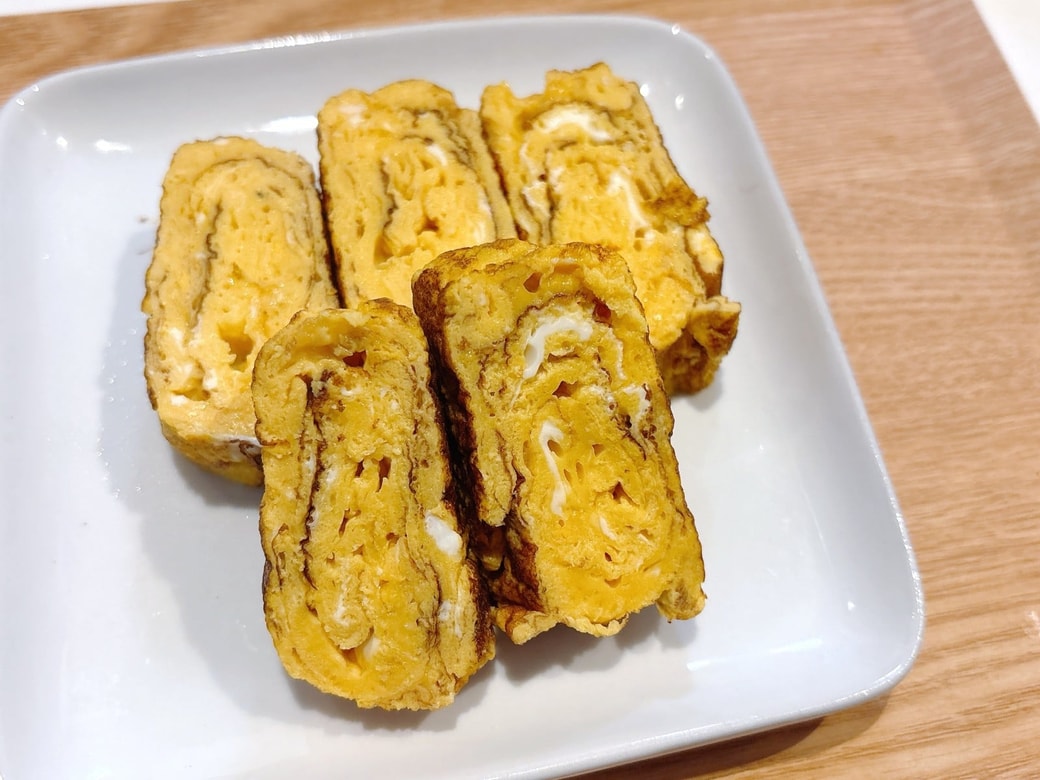 めんつゆ入りの玉子焼き