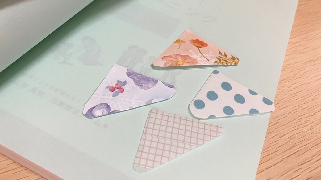 可愛い「本のしおり」になったクリアファイル