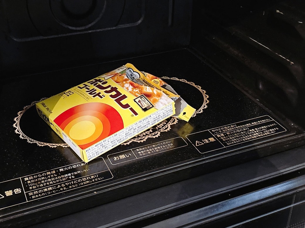 レトルトカレーを温める