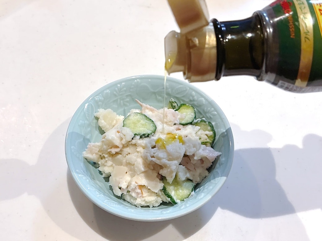 ポテトサラダにかける「オリーブオイル」