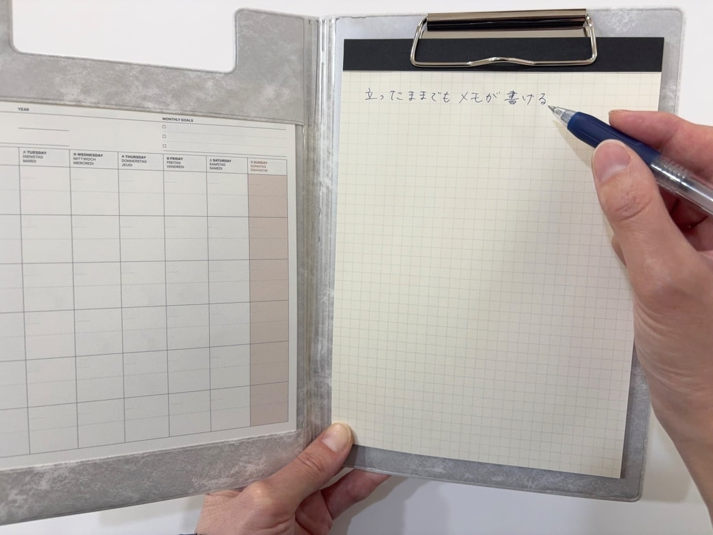立ったままでもメモが書ける