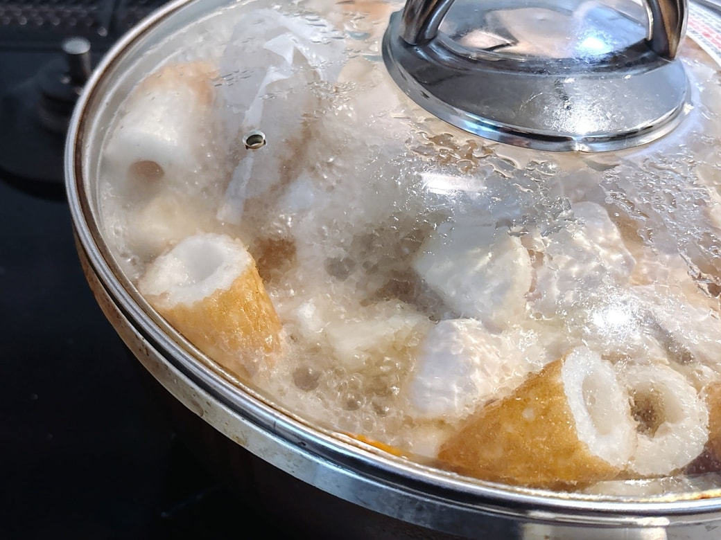 沸騰しても吹きこぼれなかった