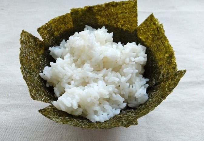 ご飯を盛ったところ