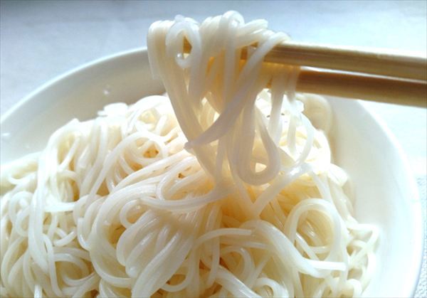 今回の方法で調理したそうめん