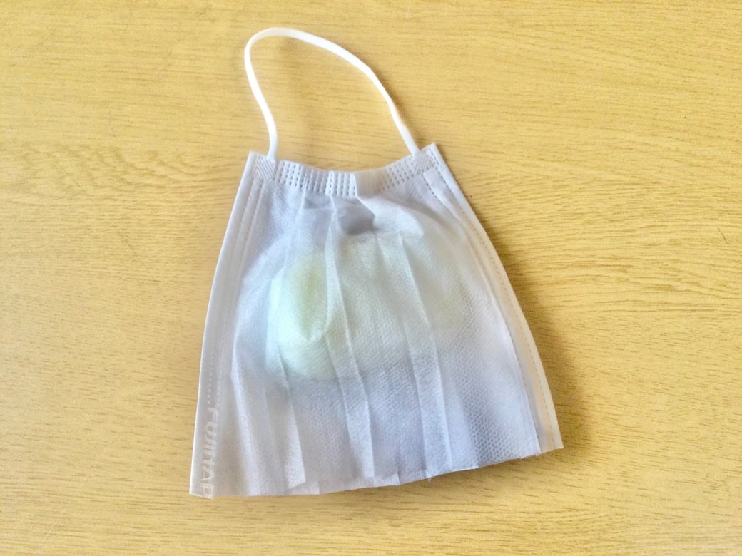 マスクに石けんを入れる