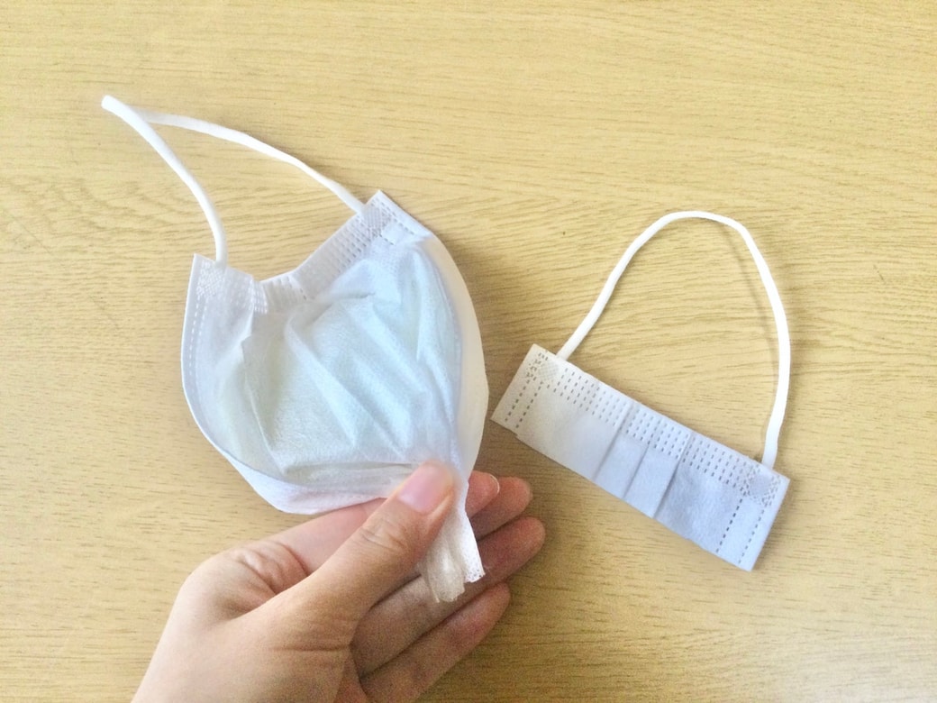 マスクに石けんを入れる