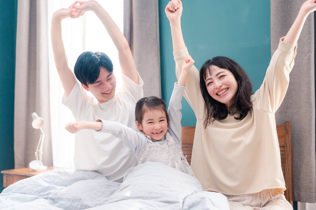早起きする家族