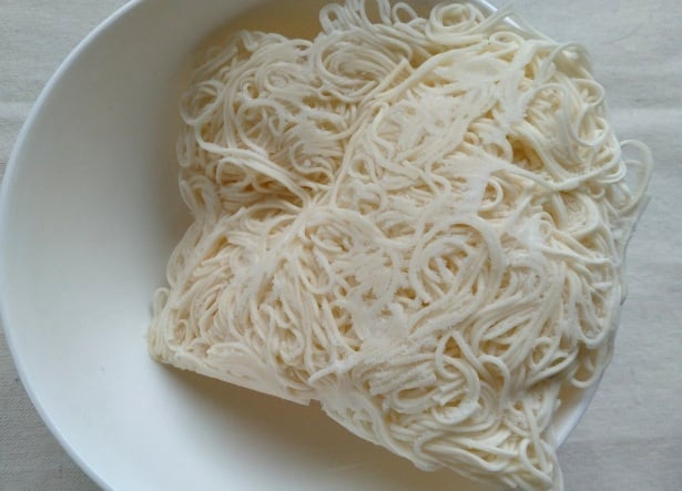 凍ったそうめん