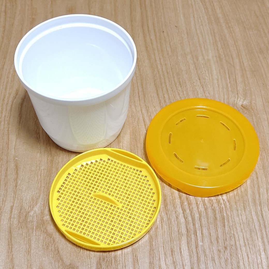 カップ・こし器・ふたの3点セット