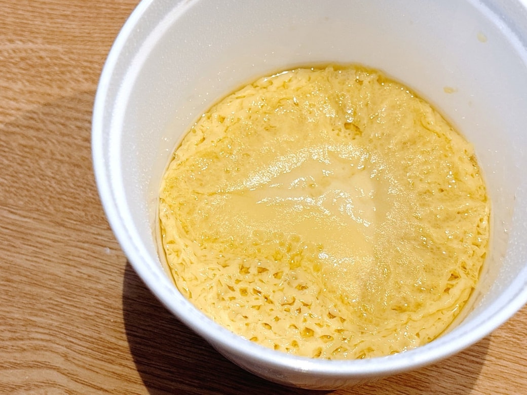 多少気泡は入ります