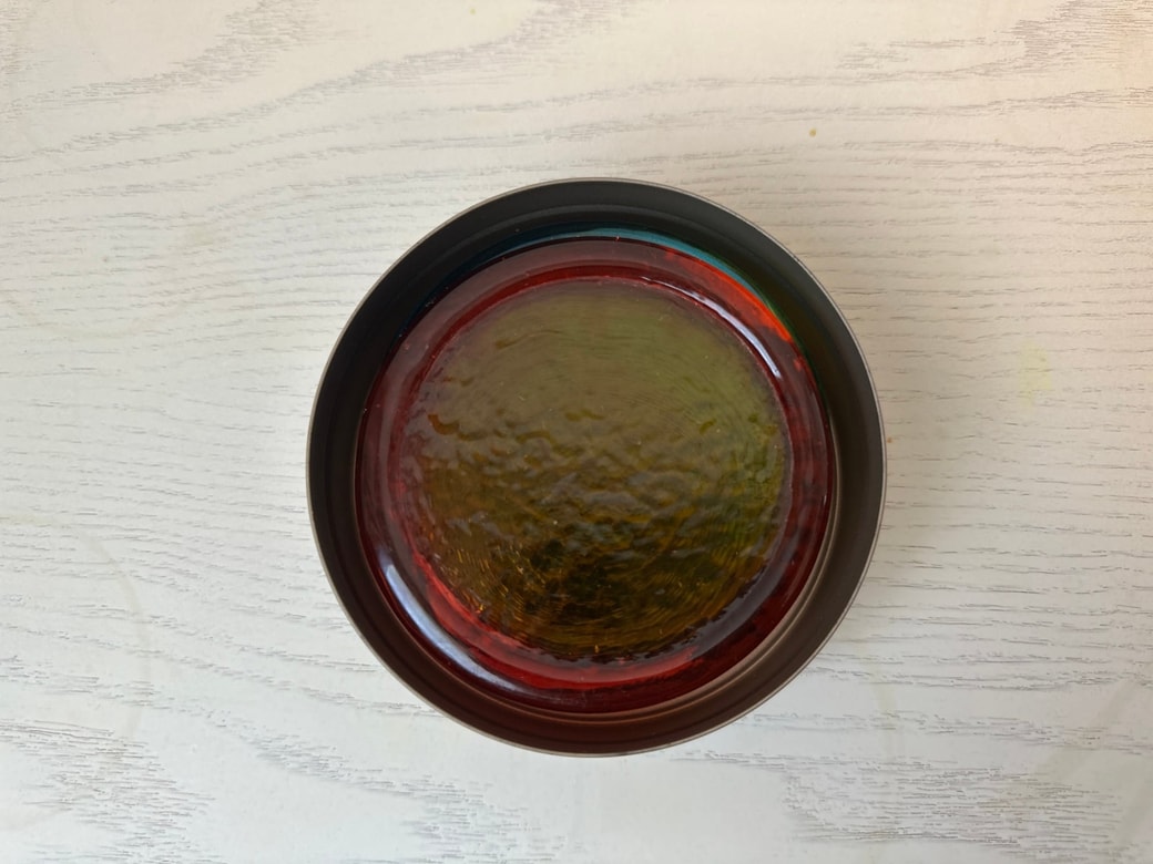 ルピシアの空き缶に入ったコースター