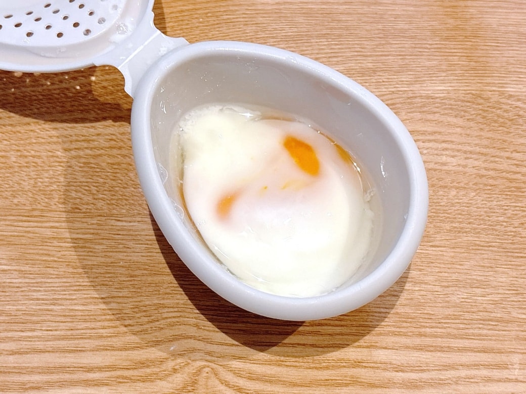 完成した温泉たまご