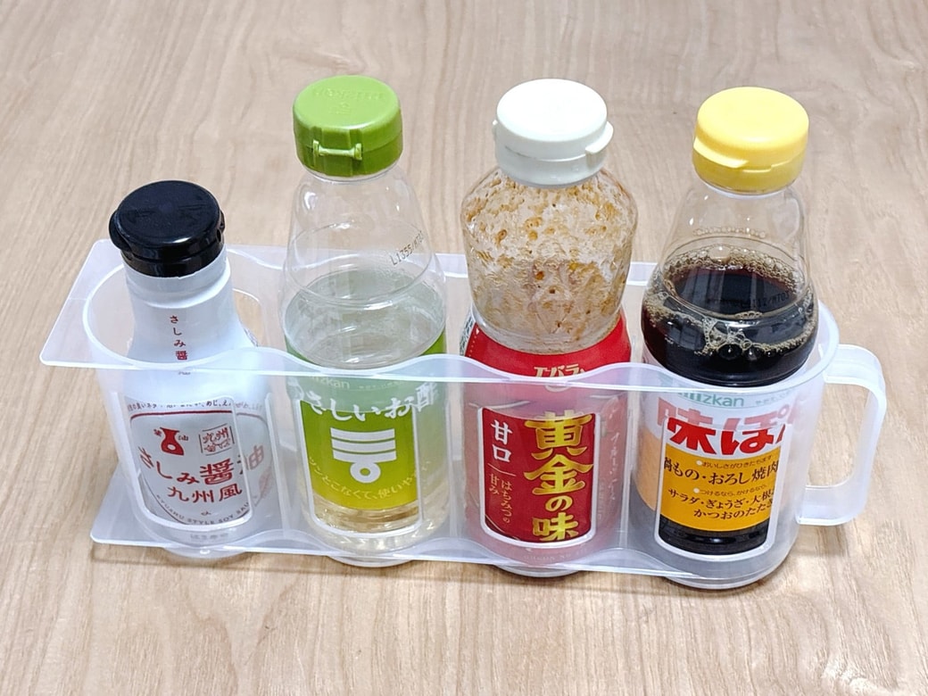 ボトル調味料の収納に便利