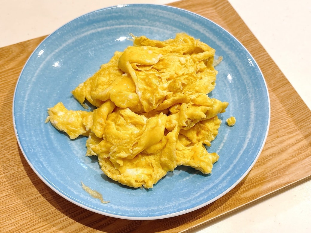 できあがったオムレツ