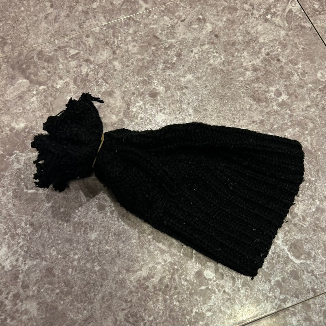 切り口を輪ゴムで結んだところ