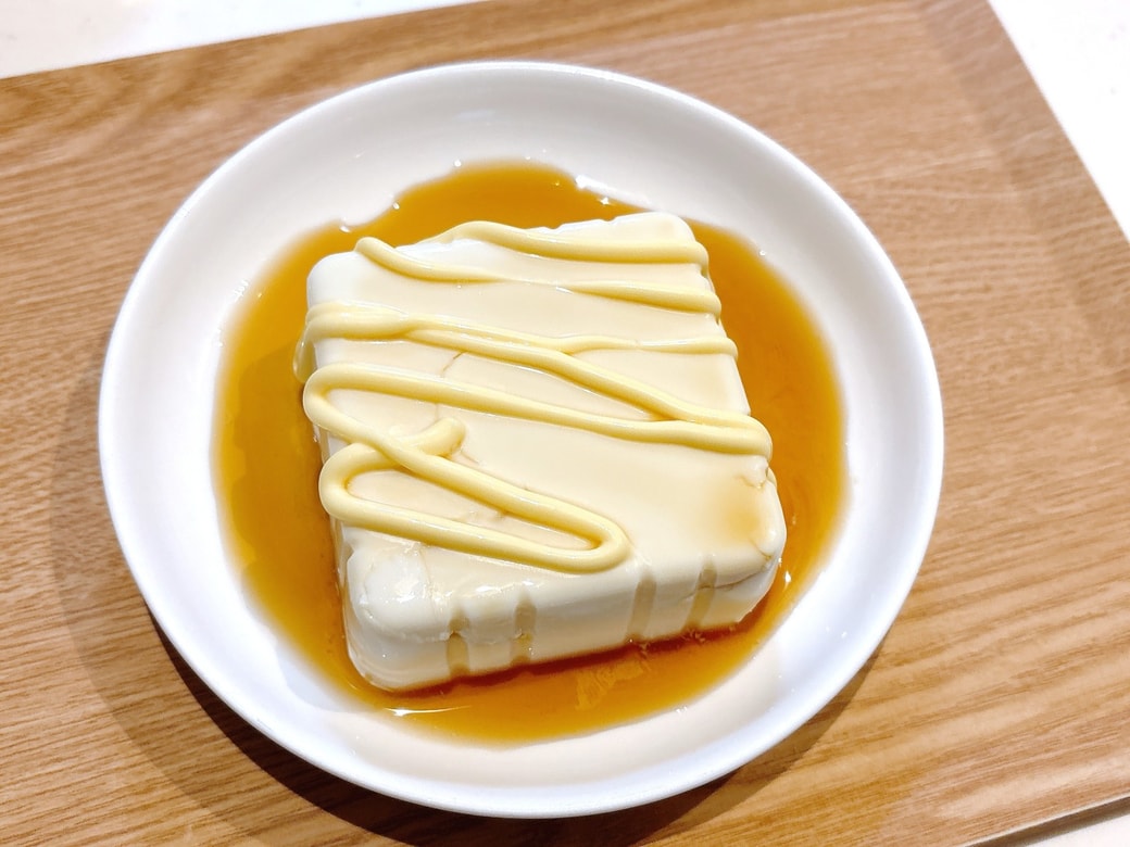 できあがった「マヨ冷奴」