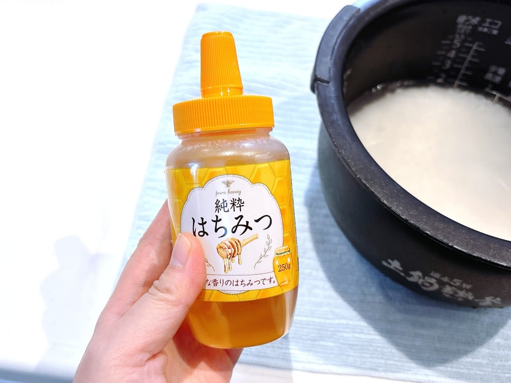 お米に加えるはちみつ