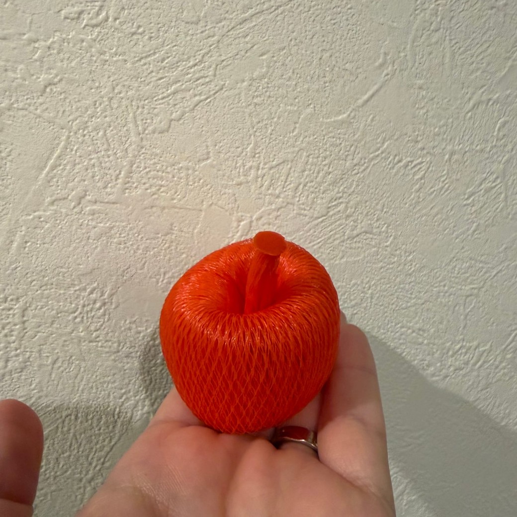 みかんのネットでりんごを作ったところ