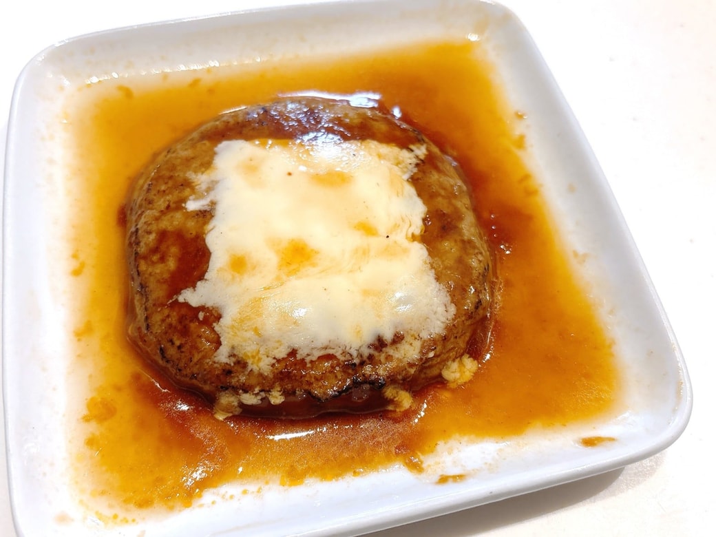 温めたハンバーグ