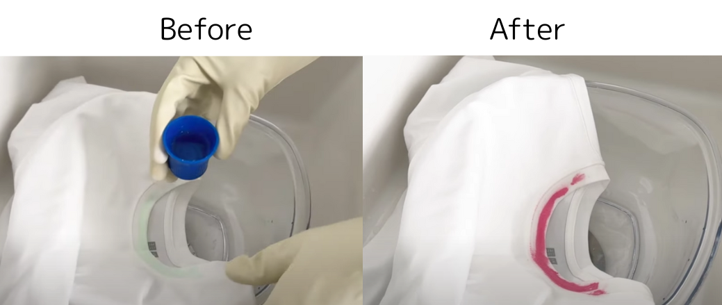 日焼け止めの汚れ