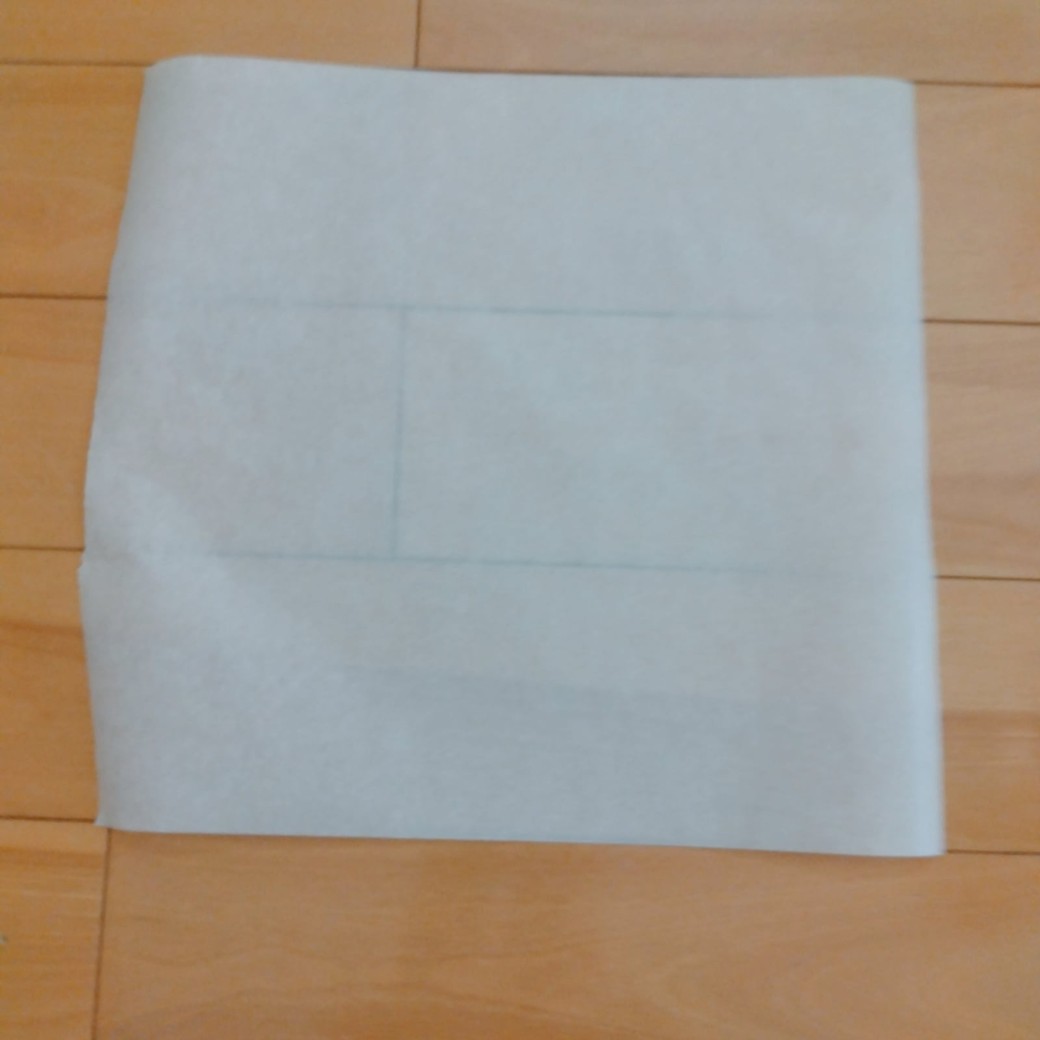 正方形にカットしたクッキングシート