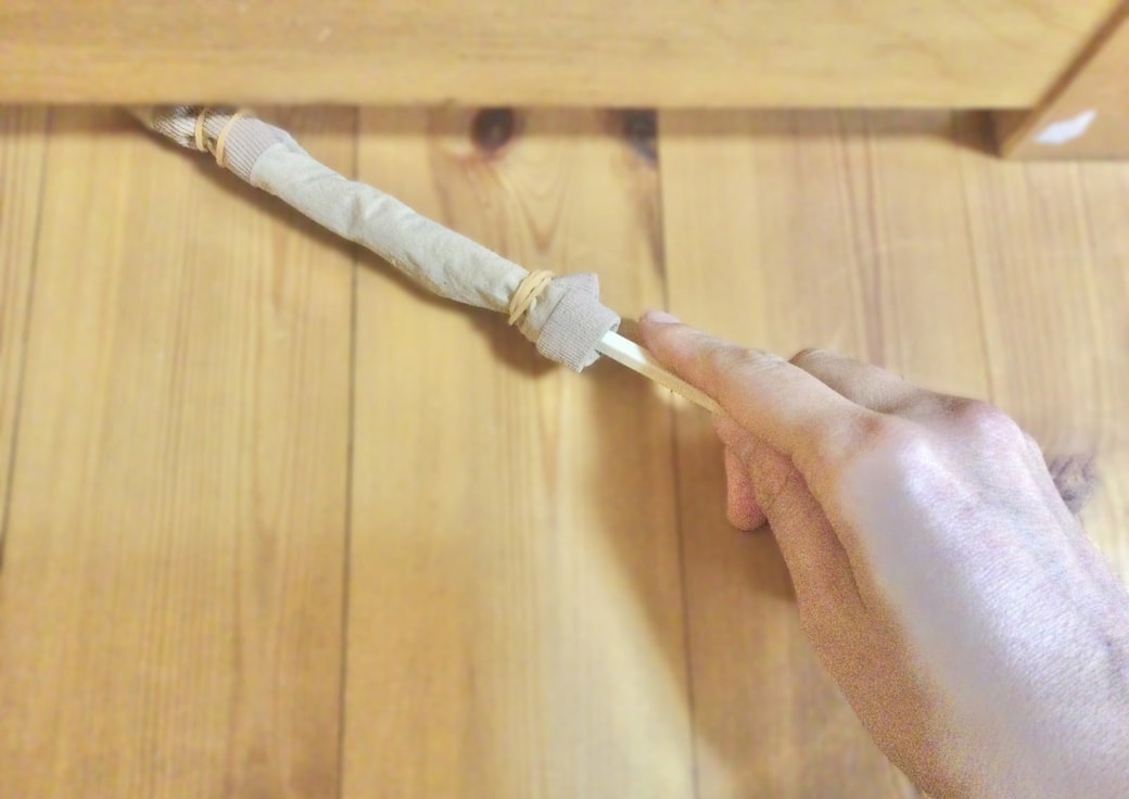 ストッキングをはたきとして活用