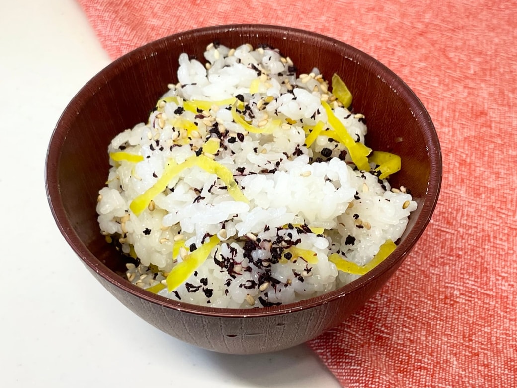 ゆかりたくあん混ぜご飯