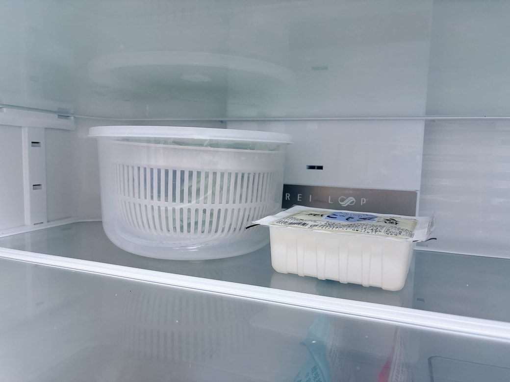 NG①冷気の吹き出し口の前に食品を置く