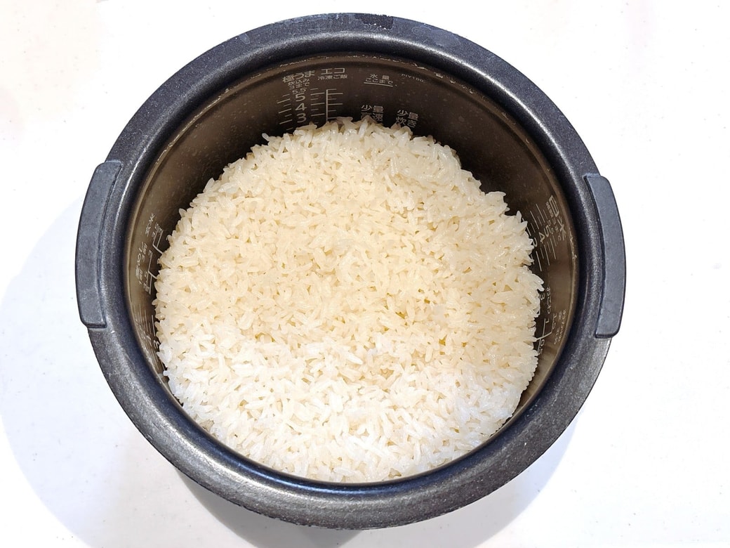 炊き上がっためんつゆごはん