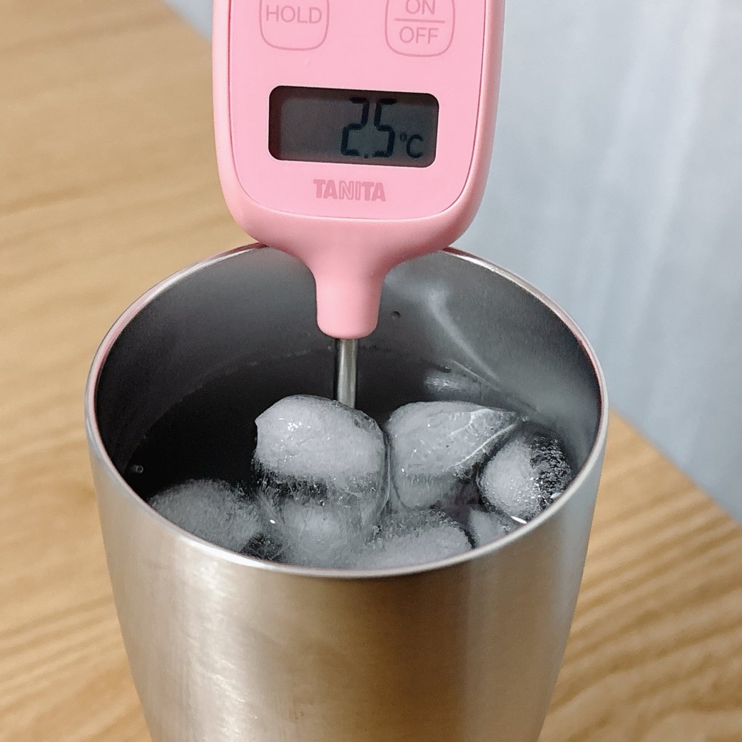 2時間経過したときの温度は「2.5℃」