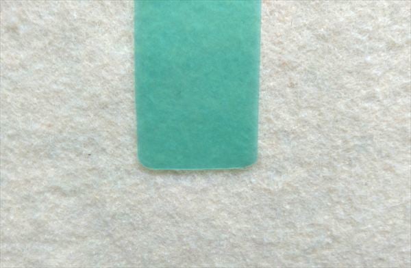 角を丸く切ったところ