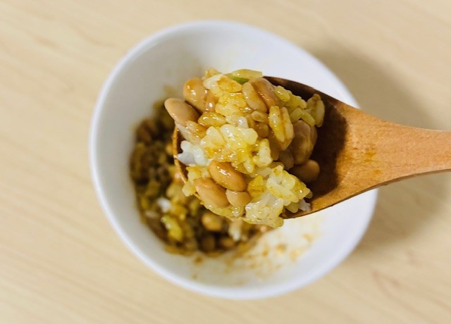 納豆カレーご飯
