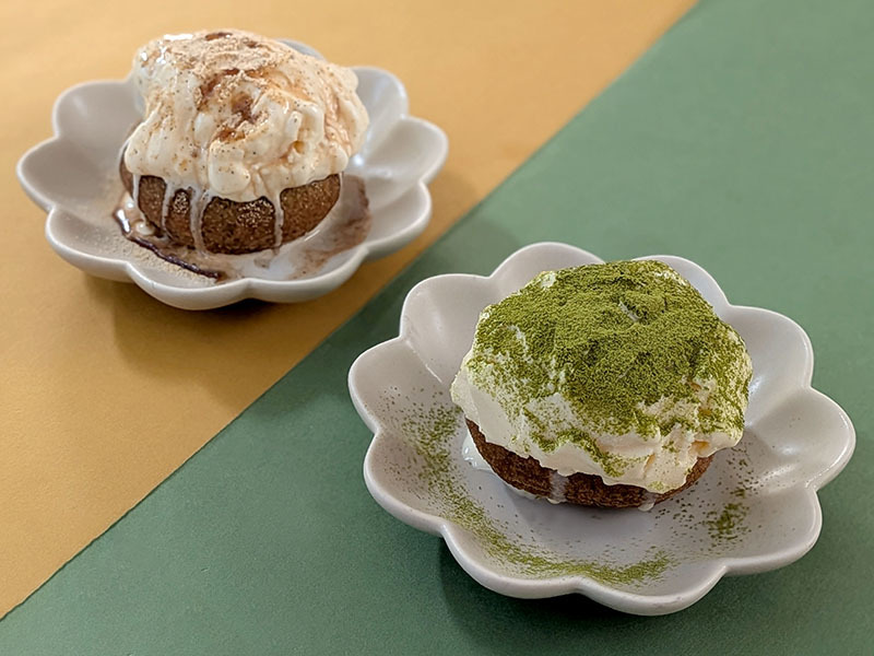 カルディ『濃い抹茶ドーナツ』のアレンジ。抹茶アレンジ、きなこアレンジ完成