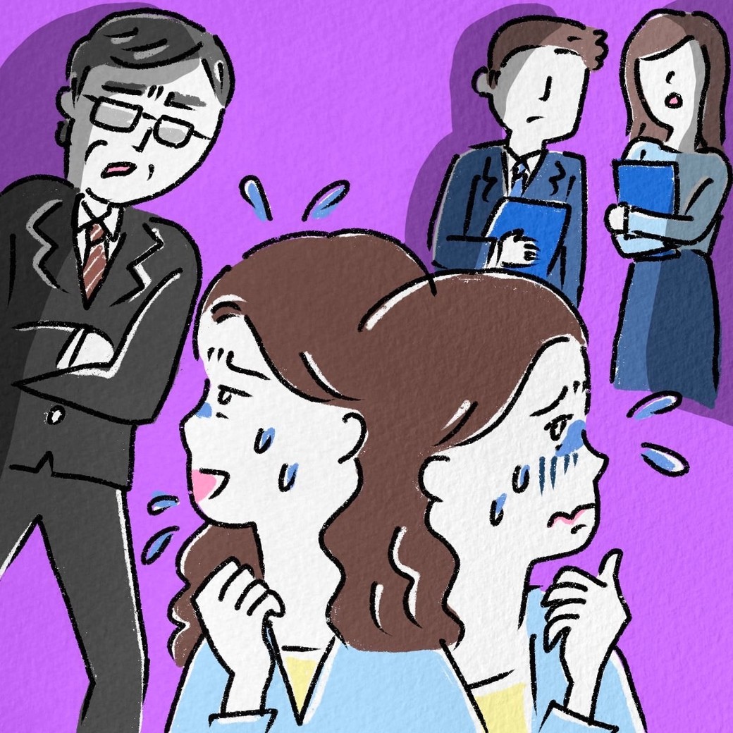 昇進して自身の振る舞い方に迷う女性のイラスト