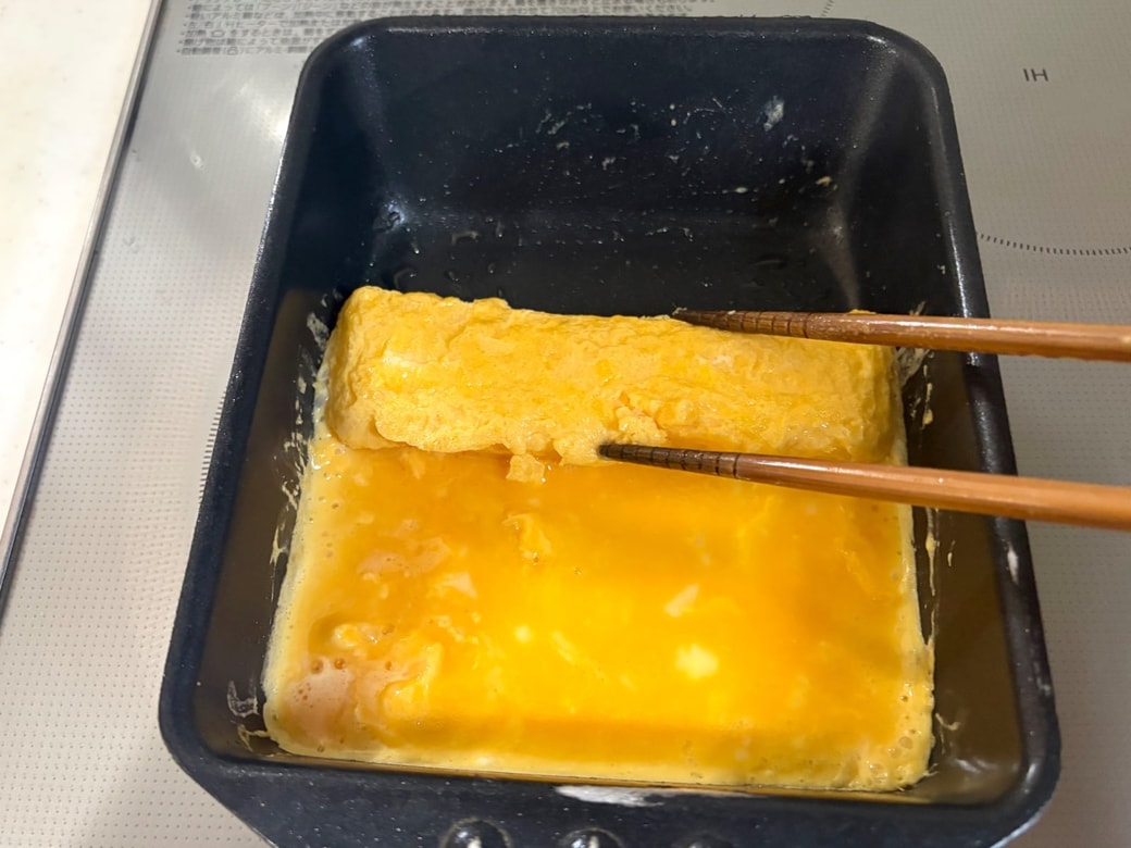 残りの半量も同様に焼いて巻く