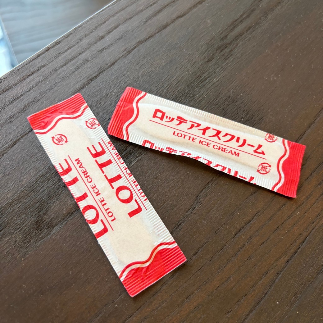木製アイススプーンの写真