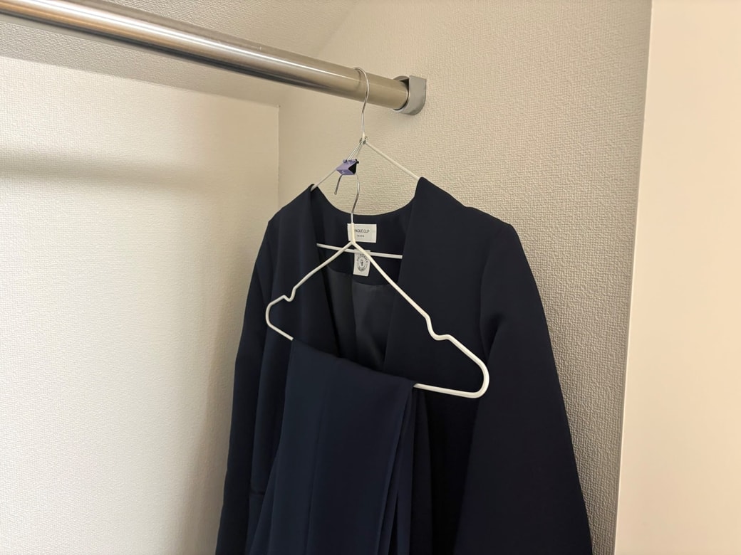 セットアップの服をまとめられる