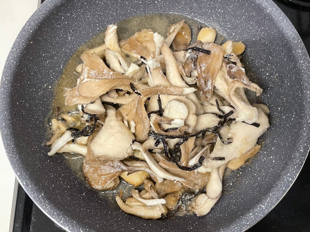 舞茸の塩昆布焼き