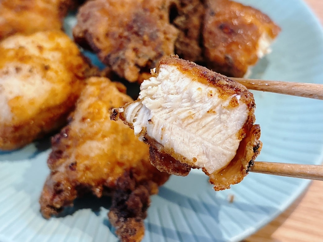 めんつゆで味が決まっている。中はジューシー