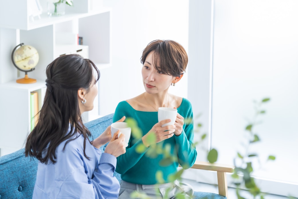 友達と話す