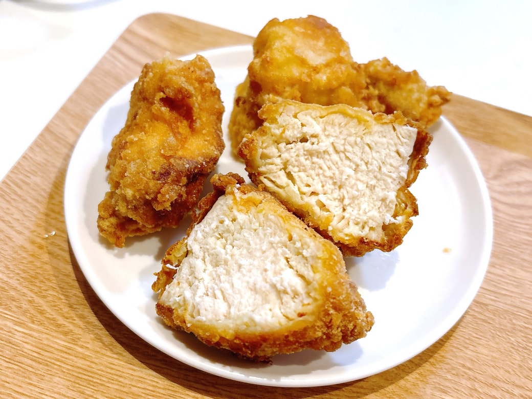 衣はカリカリ、お肉はジューシーに仕上がる