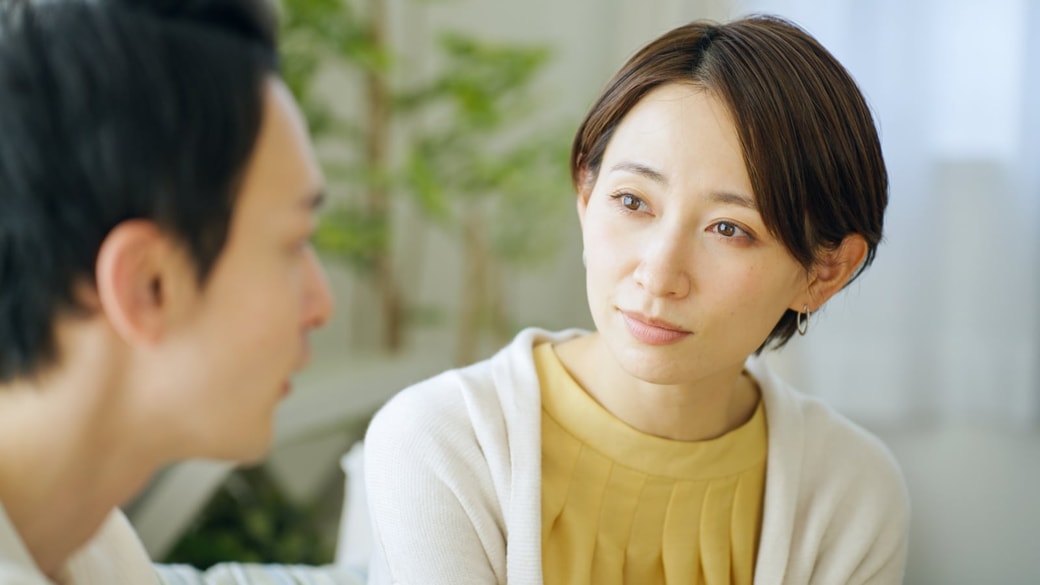 夫婦で会話