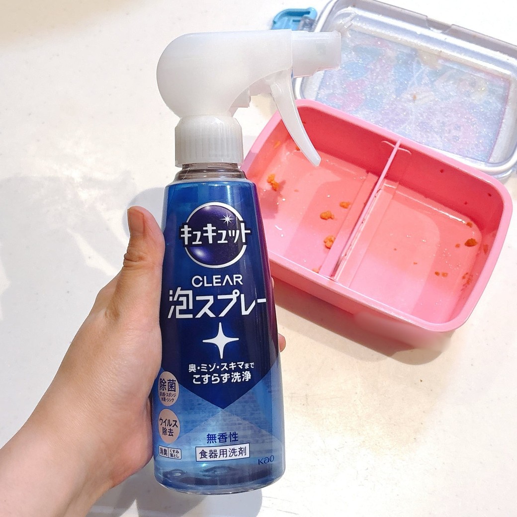 花王の「キュキュット CLEAR泡スプレー」