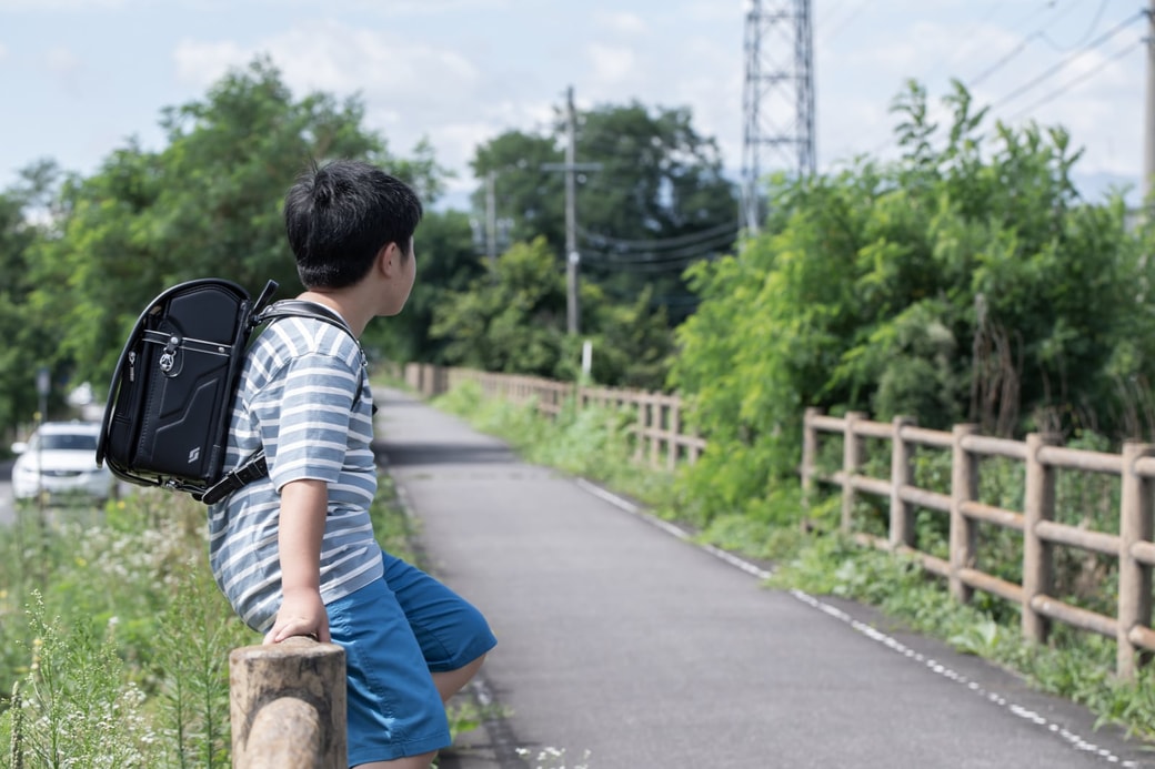 学校帰りの子ども